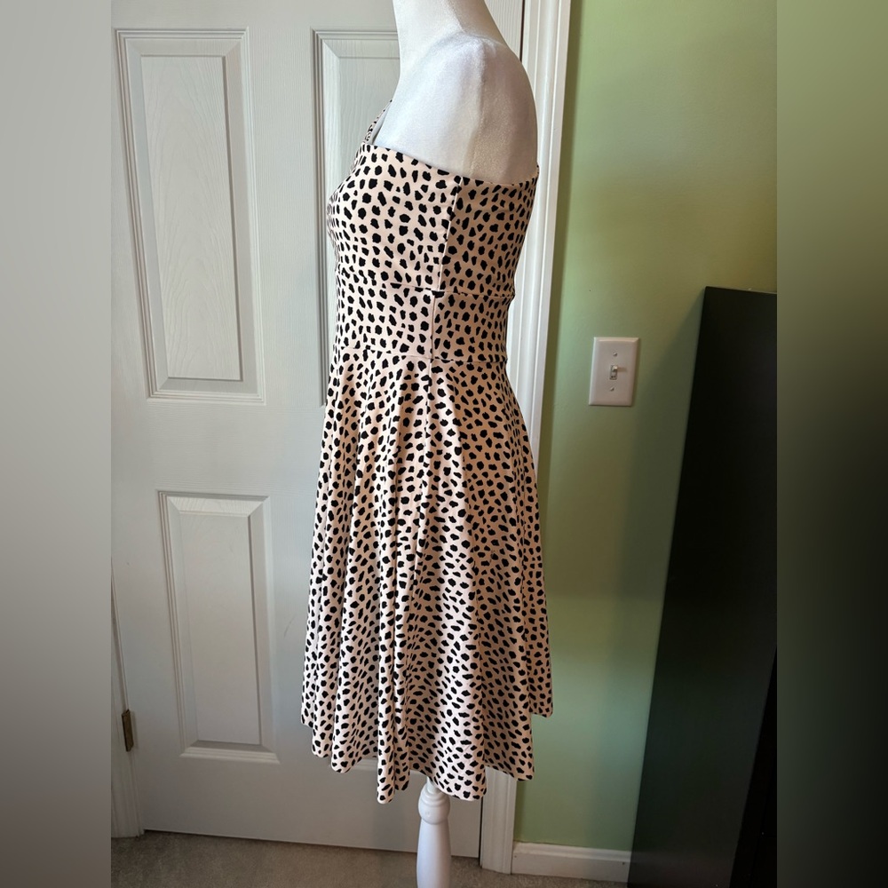 Chic One-Shoulder Animal Print Dress - Picture 4 of 5